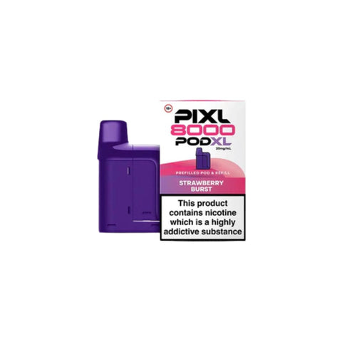 Buy cheapest online PIXL 8000 Prefilled Pods - Compliant June 1st (Ban Proof) Strawberry Burst at lowest price in uk