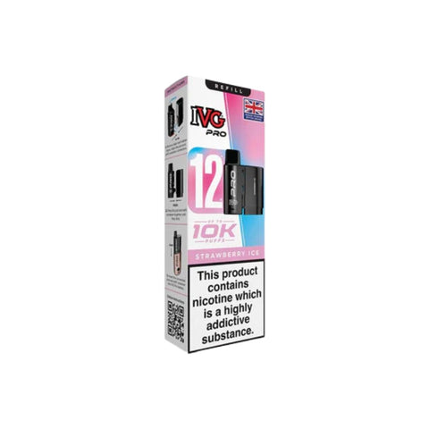 Buy cheapest online IVG Pro 12 Prefilled Pod - Compliant June 1st (Ban Proof) Strawberry Ice at lowest price in uk