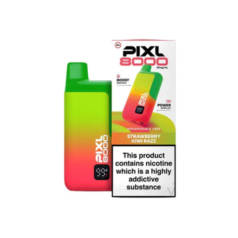 Buy cheapest online PIXL 8000 Prefilled Pod Kit- Compliant June 1st (Ban Proof) Strawberry Kiwi Razz at lowest price in uk