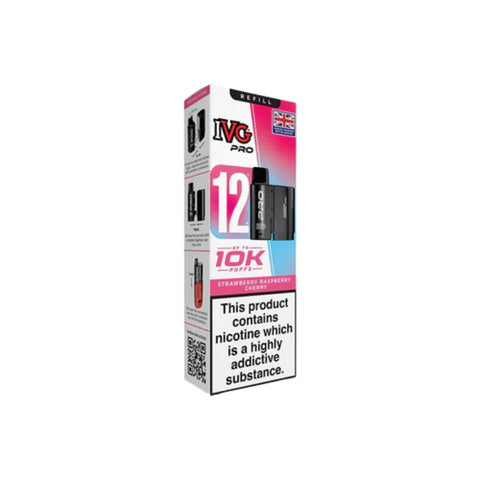 Buy cheapest online IVG Pro 12 Prefilled Pod - Compliant June 1st (Ban Proof) Strawberry Raspberry Cherry at lowest price in uk