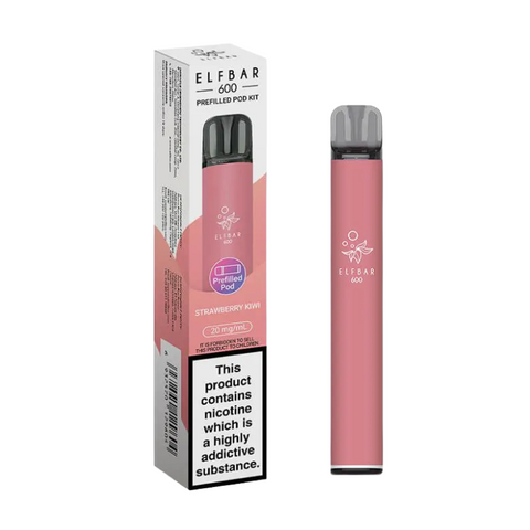 Buy cheapest online Elfbar 600 Prefilled Pod Kit - Complaint June 1st (Ban Proof) Strawberry Kiwi at lowest price in uk