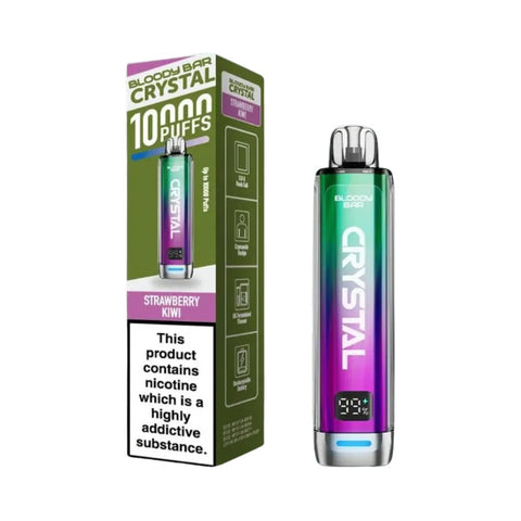 Buy cheapest online Bloody Bar Crystal 10k Vape Kit - Complaint June 1st (Ban Proof) Strawberry Kiwi at lowest price in uk