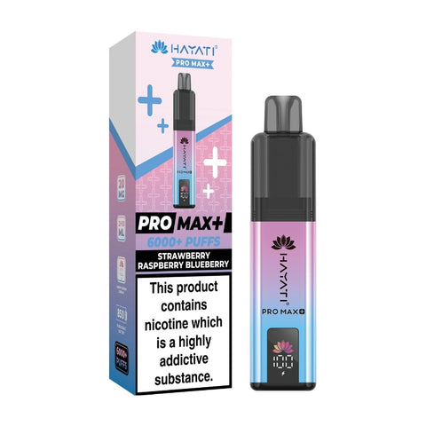 Buy cheapest online Hayati Pro Max+ 6000 Pod Kit - Pack of 5 (Ban Proof) Strawberry Raspberry Blueberry at lowest price in uk