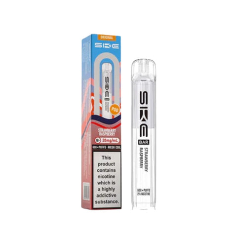 Buy cheapest online Ske Crystal 600 Prefilled Pods (Ban Proof) Strawberry Raspberry at lowest price in uk