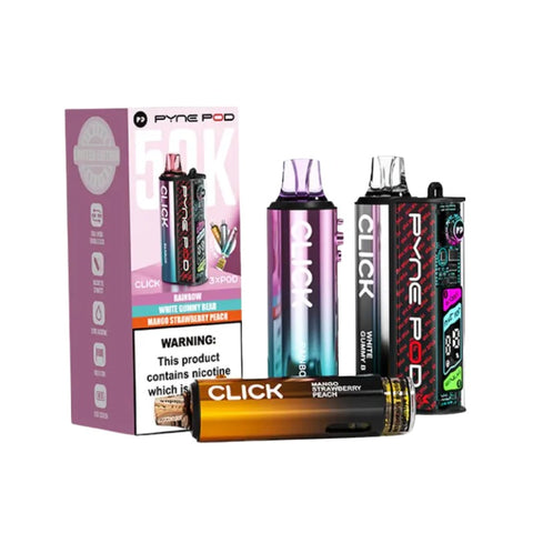 Buy cheapest online Pyne Pod Click 50000 Puffs Prefilled Vape kit - Complaint June 1st (Ban Proof) Sweet Edition at lowest price in uk