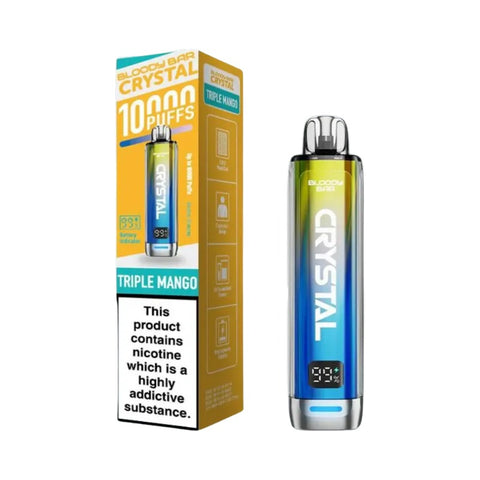 Buy cheapest online Bloody Bar Crystal 10k Vape Kit - Complaint June 1st (Ban Proof) Triple Mango at lowest price in uk