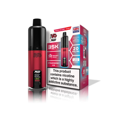Buy cheapest online IVG XL35 Prefilled Pod Kit - Upto 35000 Puffs Strawberry Ice at lowest price in uk