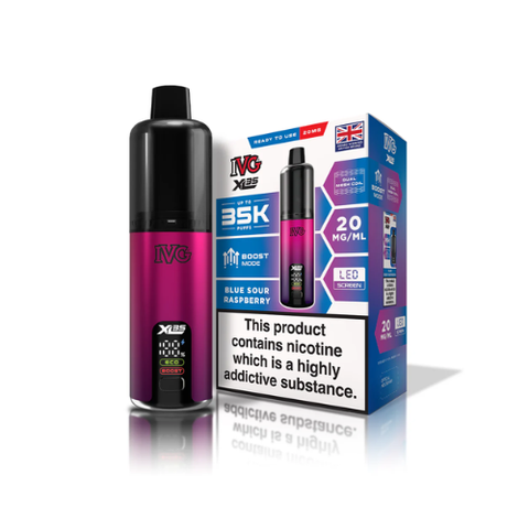 Buy cheapest online IVG XL35 Prefilled Pod Kit - Upto 35000 Puffs Blue Sour Raspberry at lowest price in uk