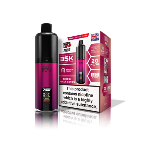 Buy cheapest online IVG XL35 Prefilled Pod Kit - Upto 35000 Puffs Cherry Peach Lemon at lowest price in uk