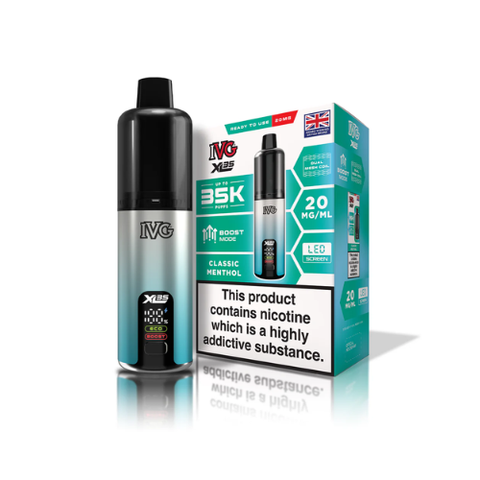 Buy cheapest online IVG XL35 Prefilled Pod Kit - Upto 35000 Puffs Classic Menthol at lowest price in uk