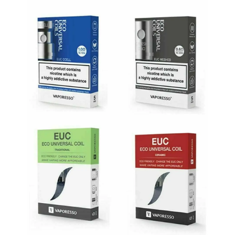 Buy cheapest online VAPORESSO EUC ECO UNIVERSAL COILS - Pack of 5 at lowest price in uk