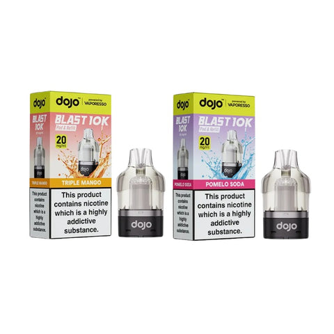 Buy cheapest online Vaporesso Dojo Blast 10K Prefilled Pods - Pack of 5 (Ban Proof) at lowest price in uk