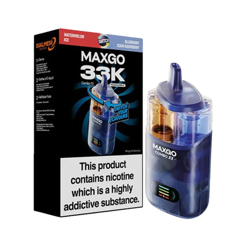 Buy cheapest online RELX Max Go 33000 Puffs Prefilled Vape kit - (Ban Proof) Watermelon Ice Blueberry Sour Raspberry at lowest price in uk