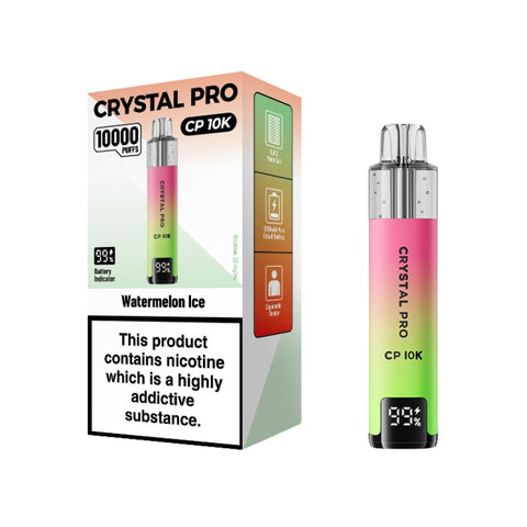 Buy cheapest online Crystal Pro CP 10000 Puffs Disposable Vape Watermelon Ice at lowest price in uk