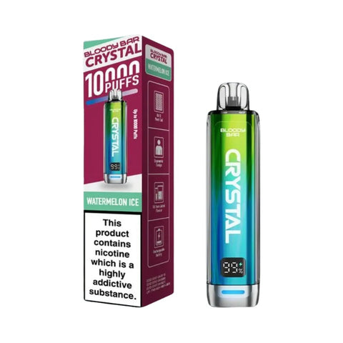 Buy cheapest online Bloody Bar Crystal 10k Vape Kit - Pack of 5 (Ban Proof) Watermelon Ice at lowest price in uk