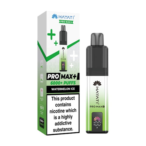 Buy cheapest online Hayati Pro Max+ 6000 Pod Kit - Pack of 5 (Ban Proof) Watermelon Ice at lowest price in uk