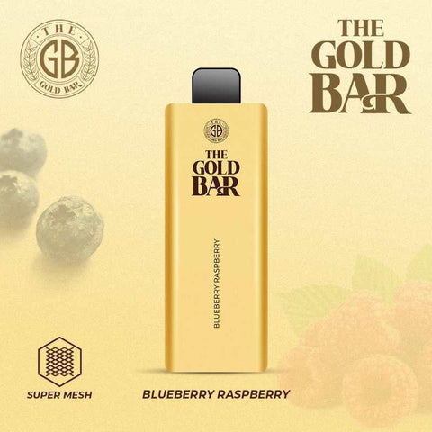 Buy cheapest online Gold Bar 4500 Disposable Vape Puff Bar Pod Kit Blueberry Raspberry at lowest price in uk