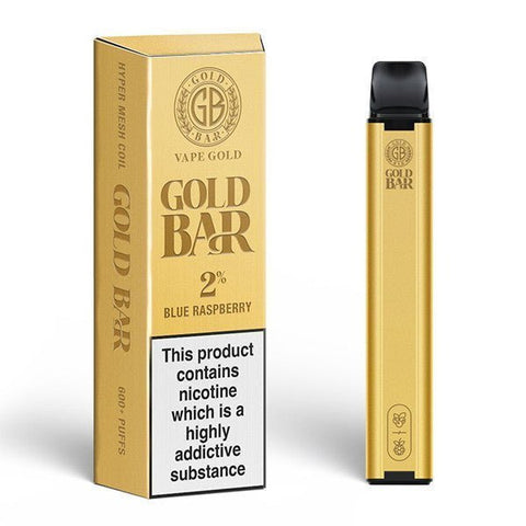 Buy cheapest online Gold Bar 600 Disposable Vape Pod Puff Device - 20mg Blue Raspberry at lowest price in uk