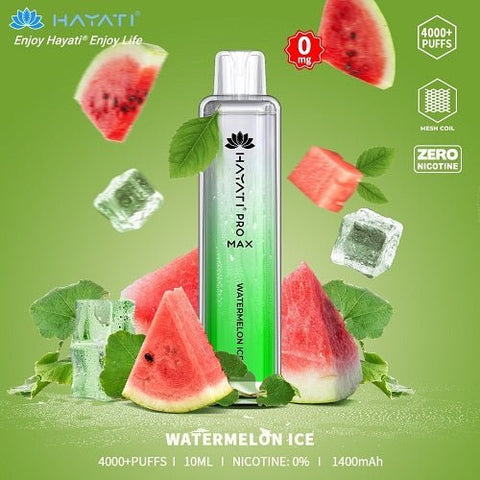 Buy cheapest online Hayati Crystal Pro Max 4000+ Disposable No Nicotine Watermelon Ice at lowest price in uk