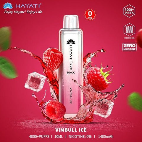 Buy cheapest online Hayati Crystal Pro Max 4000+ Disposable No Nicotine Vimbull Ice at lowest price in uk