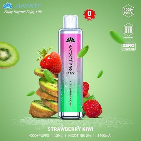 Buy cheapest online Hayati Crystal Pro Max 4000+ Disposable No Nicotine Strawberry Kiwi at lowest price in uk
