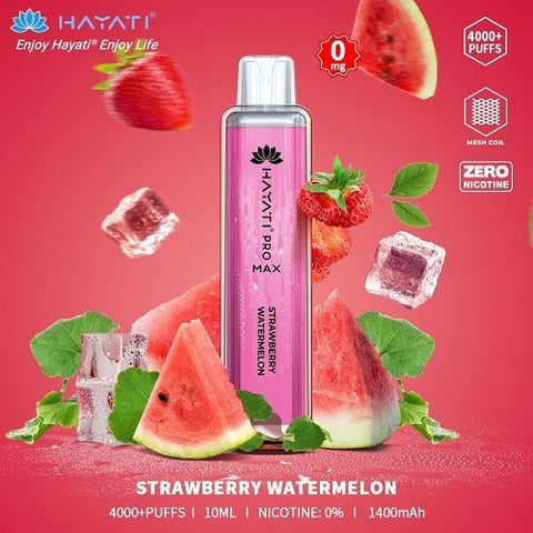 Buy cheapest online Hayati Crystal Pro Max 4000+ Disposable No Nicotine Strawberry Watermelon at lowest price in uk