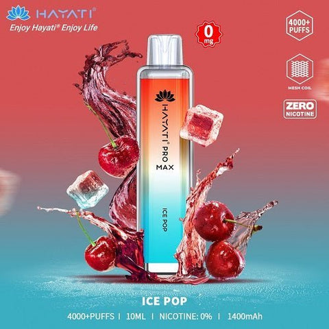Buy cheapest online Hayati Crystal Pro Max 4000+ Disposable No Nicotine Ice Pop at lowest price in uk