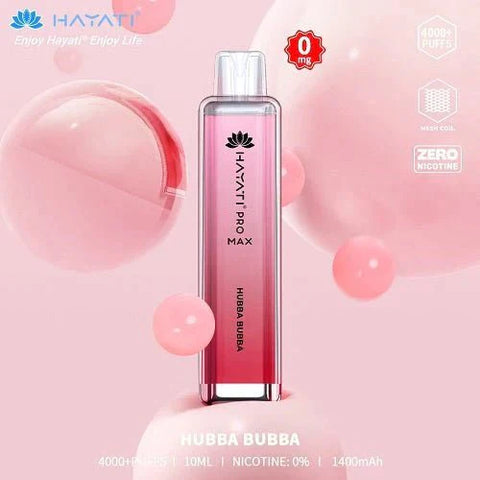 Buy cheapest online Hayati Crystal Pro Max 4000+ Disposable No Nicotine Hubba Bubba at lowest price in uk