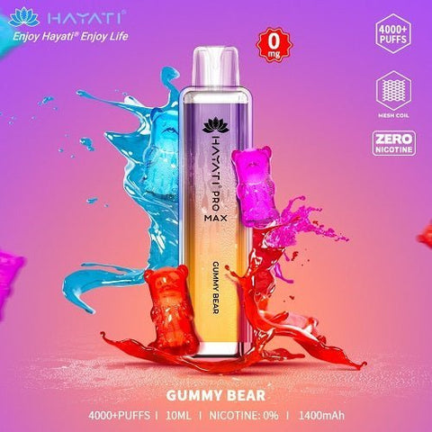 Buy cheapest online Hayati Crystal Pro Max 4000+ Disposable No Nicotine Gummy Bear at lowest price in uk