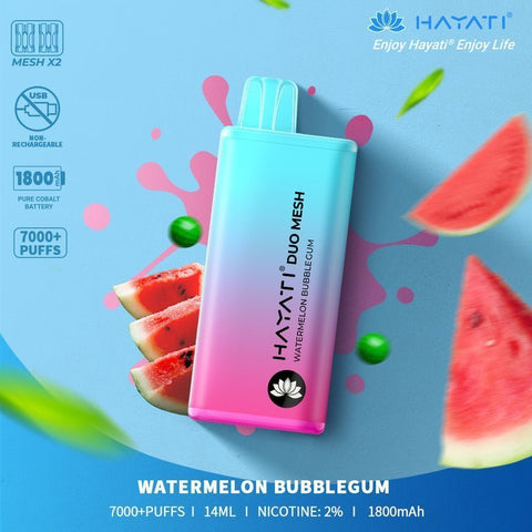 Buy cheapest online Hayati Duo Mesh 7000 Puffs Disposable Vape Bar Pod Kit at lowest price in uk