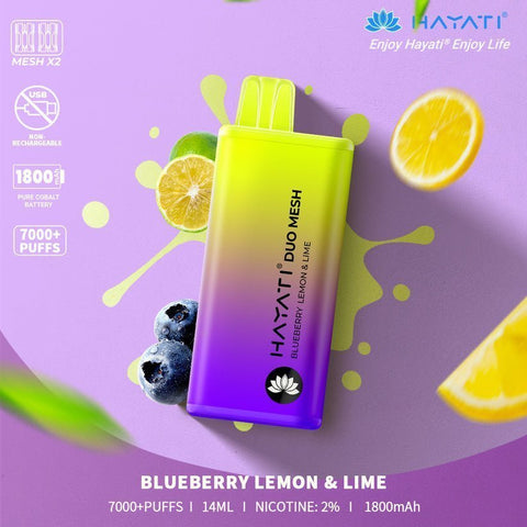 Buy cheapest online Hayati Duo Mesh 7000 Puffs Disposable Vape Bar Pod Kit at lowest price in uk