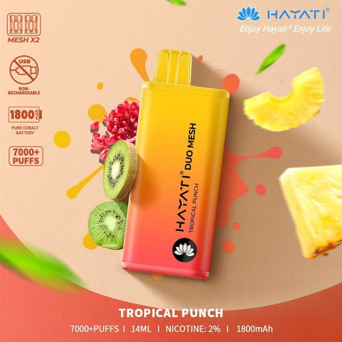 Buy cheapest online Hayati Duo Mesh 7000 Puffs Disposable Vape Bar Pod Kit at lowest price in uk