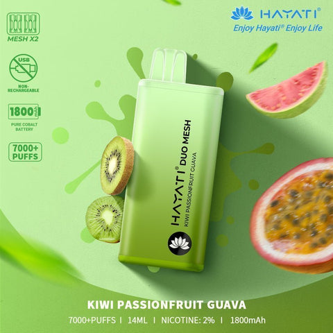 Buy cheapest online Hayati Duo Mesh 7000 Puffs Disposable Vape Bar Pod Kit at lowest price in uk