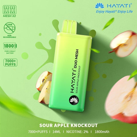 Buy cheapest online Hayati Duo Mesh 7000 Puffs Disposable Vape Bar Pod Kit at lowest price in uk