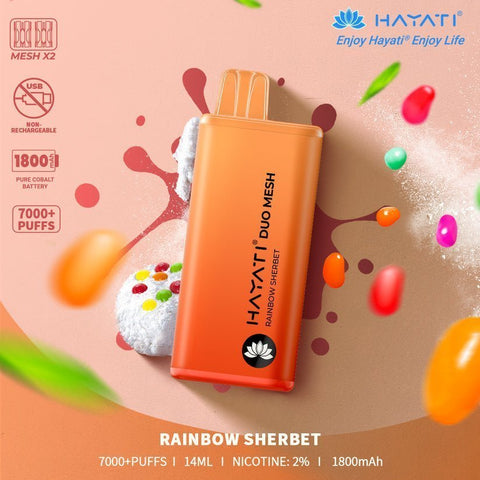 Buy cheapest online Hayati Duo Mesh 7000 Puffs Disposable Vape Bar Pod Kit at lowest price in uk
