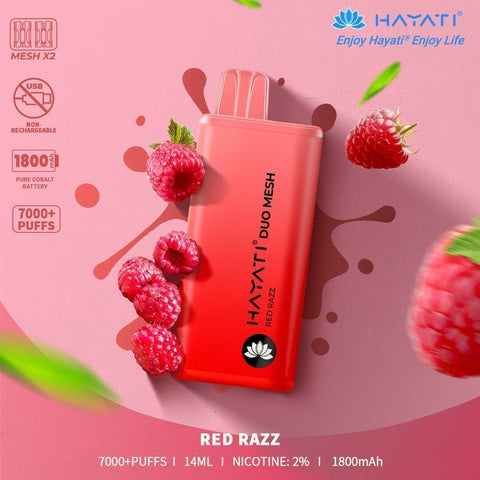 Buy cheapest online Hayati Duo Mesh 7000 Puffs Disposable Vape Bar Pod Kit at lowest price in uk