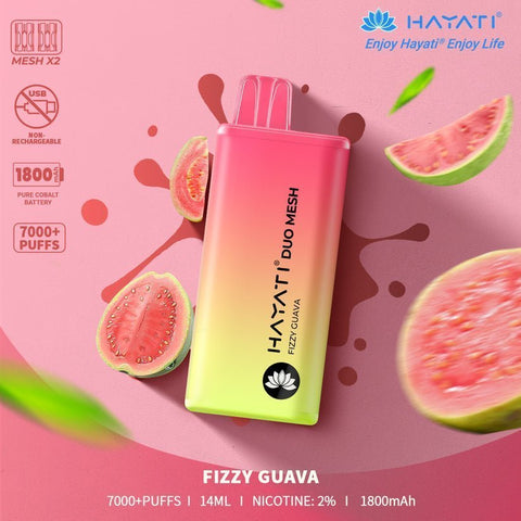 Buy cheapest online Hayati Duo Mesh 7000 Puffs Disposable Vape Bar Pod Kit at lowest price in uk