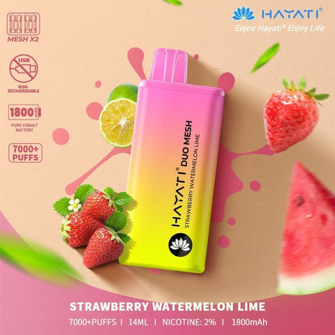 Buy cheapest online Hayati Duo Mesh 7000 Puffs Disposable Vape Bar Pod Kit at lowest price in uk