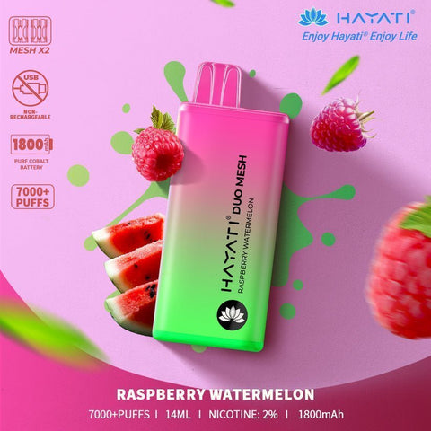 Buy cheapest online Hayati Duo Mesh 7000 Puffs Disposable Vape Bar Pod Kit at lowest price in uk