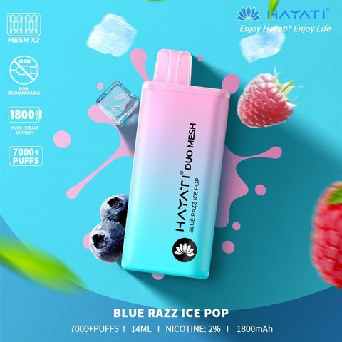 Buy cheapest online Hayati Duo Mesh 7000 Puffs Disposable Vape Bar Pod Kit at lowest price in uk