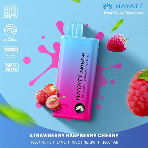 Buy cheapest online Hayati Duo Mesh 7000 Puffs Disposable Vape Bar Pod Kit at lowest price in uk