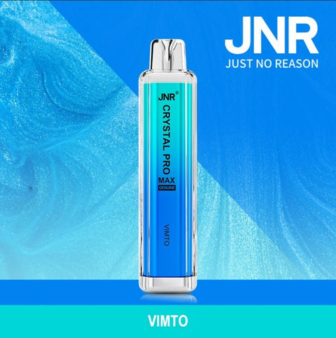 Buy cheapest online JNR Crystal Pro Max 5000 Puffs Disposable Vape Box of 10 Vimto at lowest price in uk
