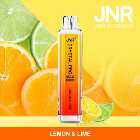 Buy cheapest online JNR Crystal Pro Max 5000 Puffs Disposable Vape Box of 10 Lemon & Lime at lowest price in uk