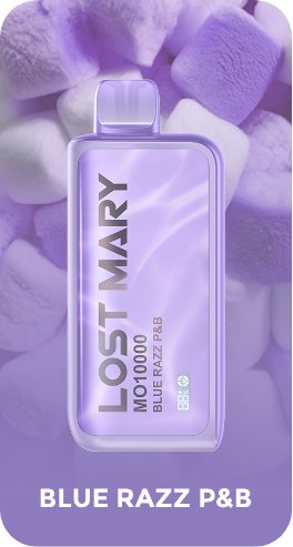 Buy cheapest online Lost Mary 10000 Puffs Disposable Vape Pod Blue Razz P&B at lowest price in uk
