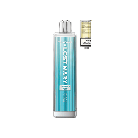 Buy cheapest online Lost Mary x Hawcos Pro Max 7000 Disposable Vape Turkish Delight at lowest price in uk