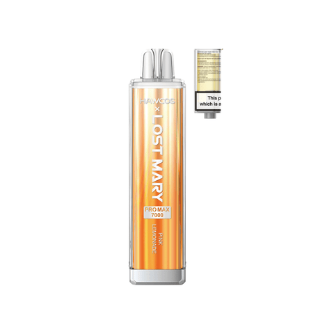 Buy cheapest online Lost Mary x Hawcos Pro Max 7000 Disposable Vape Pink Lemonade at lowest price in uk