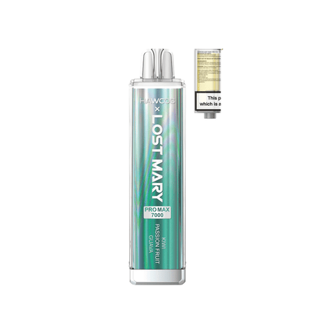 Buy cheapest online Lost Mary x Hawcos Pro Max 7000 Disposable Vape Kiwi Passion Fruit Guava at lowest price in uk