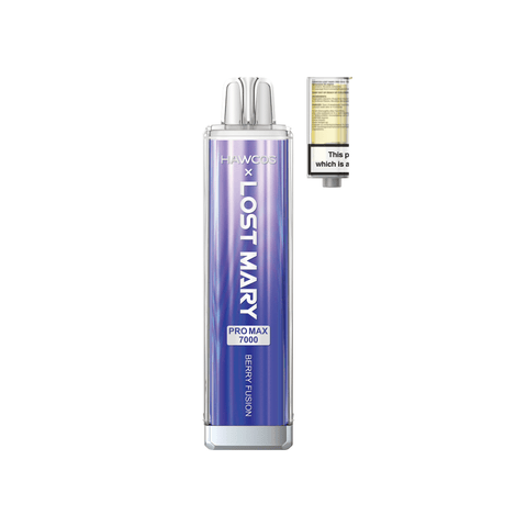 Buy cheapest online Lost Mary x Hawcos Pro Max 7000 Disposable Vape Berry Fusion at lowest price in uk