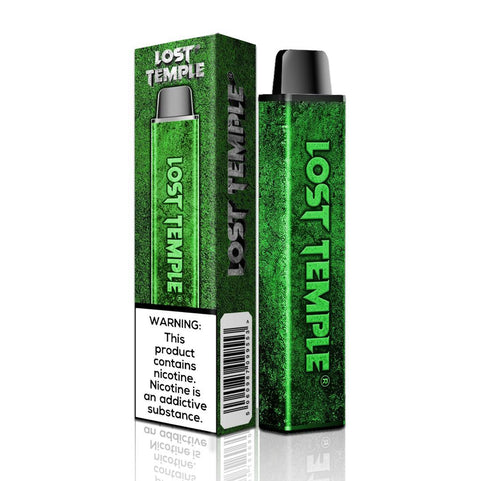 Buy cheapest online Lost Temple Disposable Vape Pod Kit & 2 x Free Replacement Pods Green at lowest price in uk