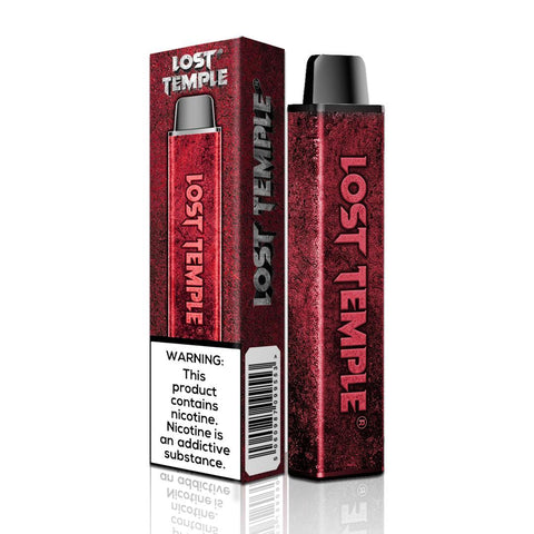 Buy cheapest online Lost Temple Disposable Vape Pod Kit & 2 x Free Replacement Pods Red at lowest price in uk